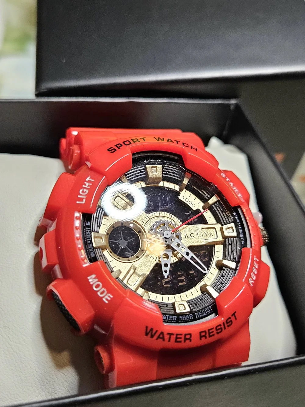 Activa Pixel X Invicta Digital Men's Sport Watch Red Gold 50mm